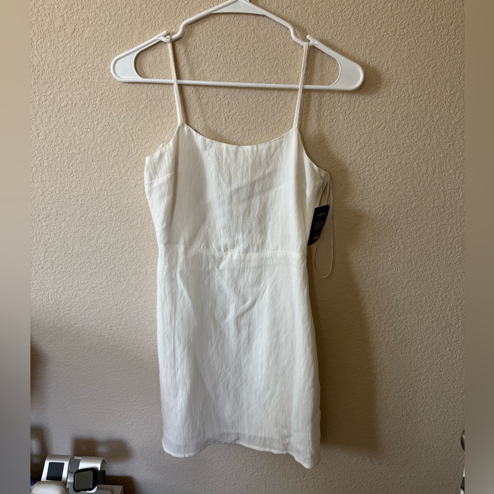 White Linen Mini dress